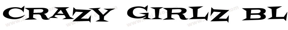 Crazy Girlz Blond BTN Bold字体转换
